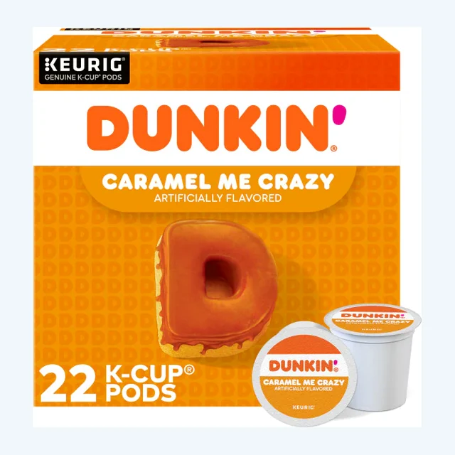 Dunkin' Caramel Me Crazy K-Cups, Medium Roast – 24 Count