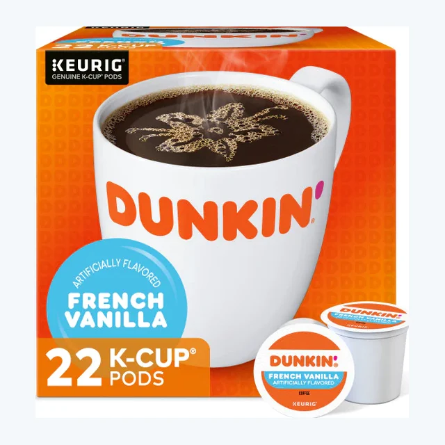 Dunkin' French Vanilla K-Cups, Medium Roast – 24 Count