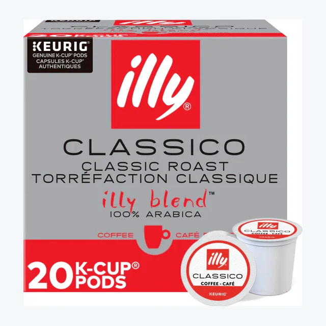 illy Classico K-Cups, Medium Roast – 20 Count