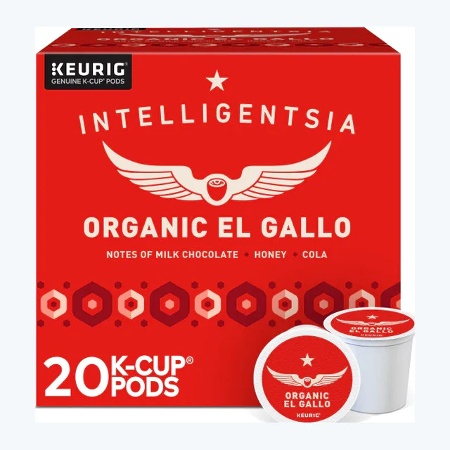 Intelligentsia Organic El Gallo K-Cups, Medium Roast – 20 Count (SPECIAL)