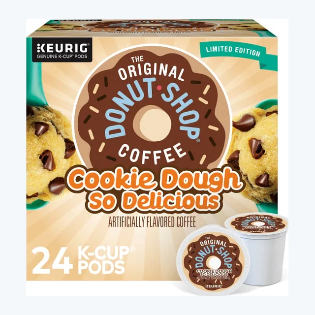 The Original Donut Shop Cookie Dough K-Cups, Medium Roast – 24 Count