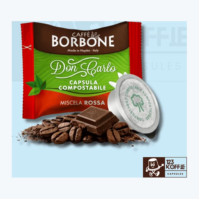Borbone Rossa capsules A Modo Mio 100 stuks – Composteerbaar