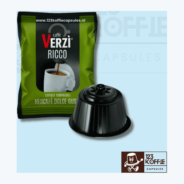 Volle espresso capsules Dolce Gusto  50 stuks Verzì Ricco