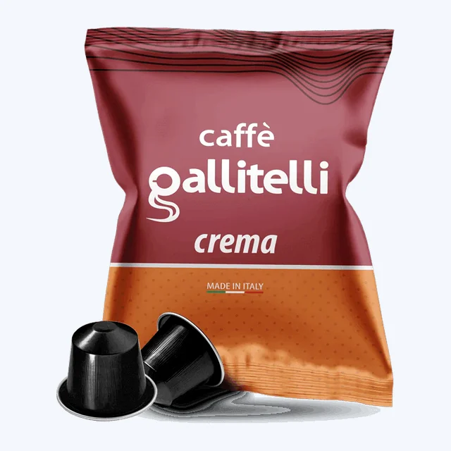 100 Capsule Compatibili Nespresso – Caffè Gallitelli Miscela Crema