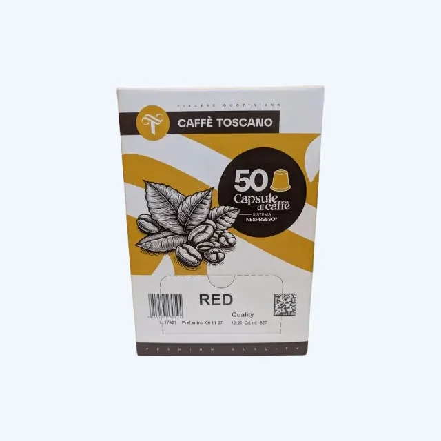 50 Capsule Caffè Toscano Miscela RED compatibili Nespresso