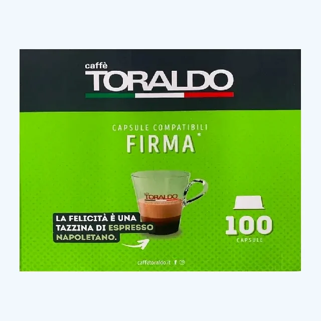 Caffè Toraldo - 100 Capsule Compatibili Lavazza Firma - Miscela Cremosa