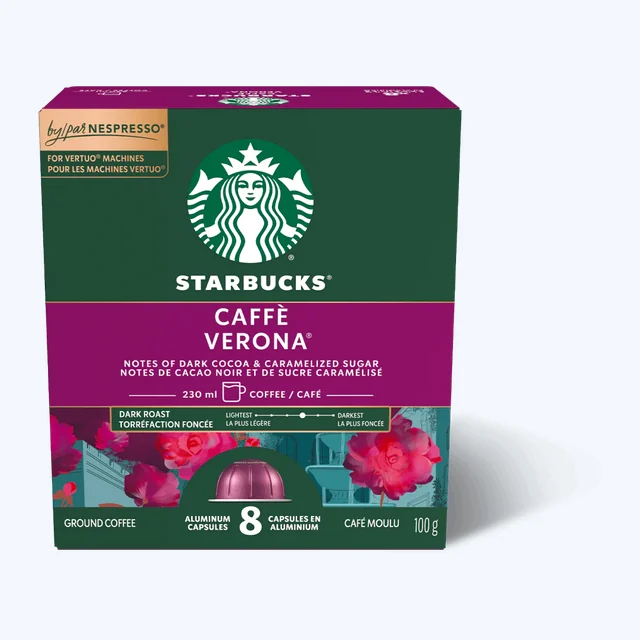 Starbucks Caffe Verona Nespresso Vertuo Pods (8)