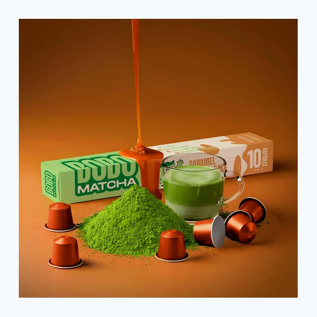 Vente en gros - Capsules Caramel Beurre Salé Matcha – Compatibles Nespresso®