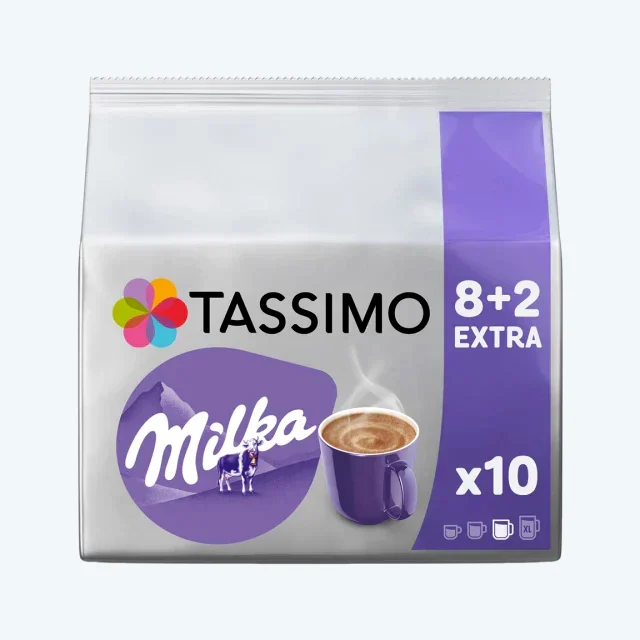 TASSIMO MILKA HOT CHOCOLATE - 10 CAPS