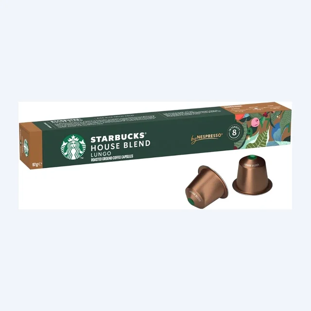 Starbucks House of Blend Nespresso® Compatible Coffee Capsules - 10 Pods