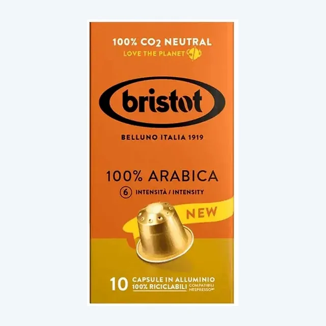 Bristot - 100% Arabica Compatible by Nespresso - 10 capsules