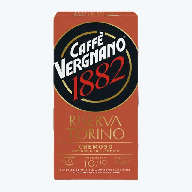Caffè Vergnano 100% Arabica Riserva Torino — Nespresso Compatible (10 Capsules)