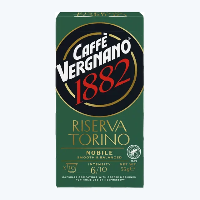 Caffè Vergnano Cremoso Riserva Torino — Nespresso Compatible (10 Capsules)