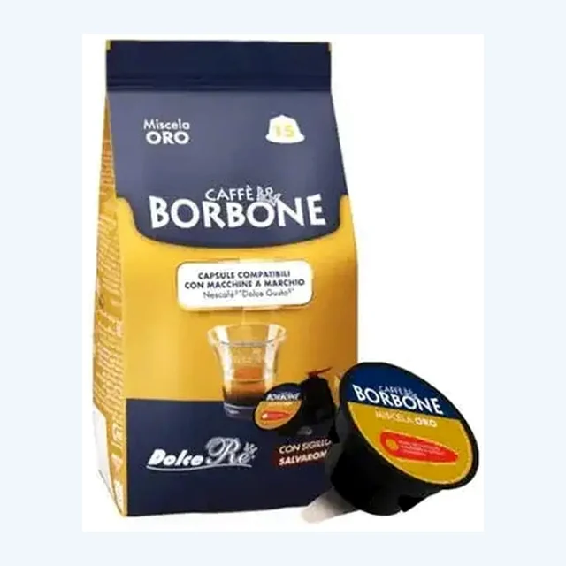 Caffe Borbone Miscela Oro Dolce Gusto Compatible Coffee Capsules - 15 Capsules