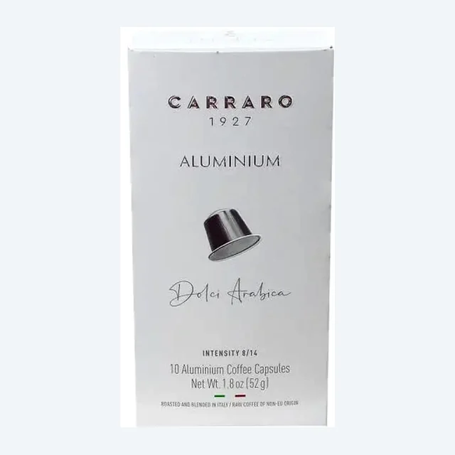 CARRARO - Aluminum Dolci Arabica -10 capsules