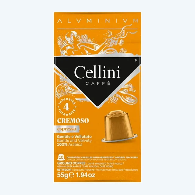 Cellini Caffe - Cremoso compatible by Nespresso - 10 Capsules