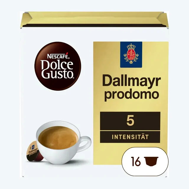 Dallmayr Prodomo Dolce Gusto Coffee Capsules - 16 Capsules