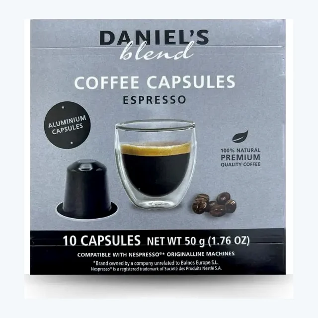 Daniel's Blend - Espresso Compatible by Nespresso - 10 capsules