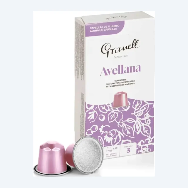 Granell - Hazelnut Coffee Nespresso compatible Capsules - 10 Capsules