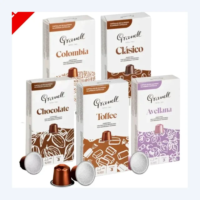Granell Variety Pack - 5 Flavors - 4 + 1 Bundle (10 Capsules X5)