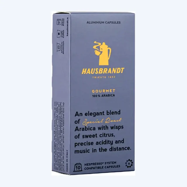 Hausbrandt - Gourmet 100% arabica coffee caps - 10 Capsules