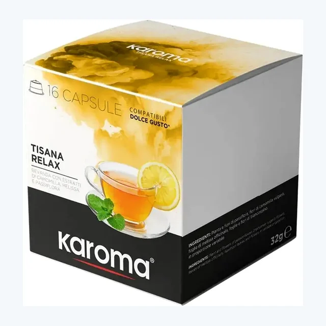 Karoma Relax Herbal Tea Dolce Gusto Compatible Capsules - 16 Capsules