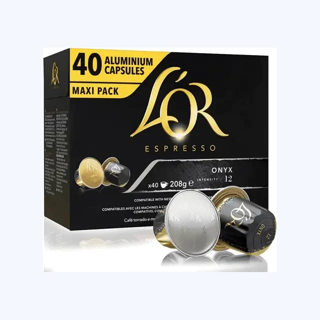 L'or Onyx Coffee Capsules - 40 Capsules - MAXI Pack