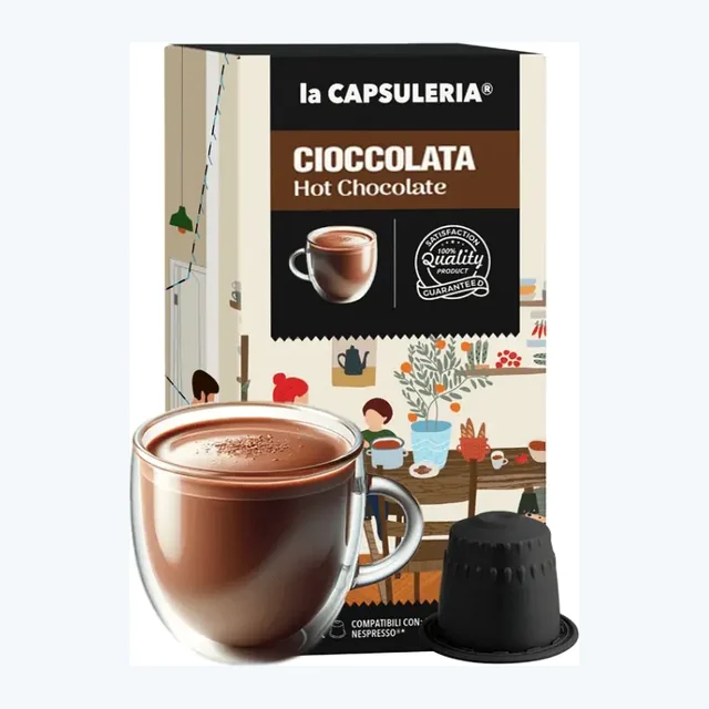 LACAPSULERIA - Hot Chocolate - Capsules compatible with Nespresso®- 10CAPS
