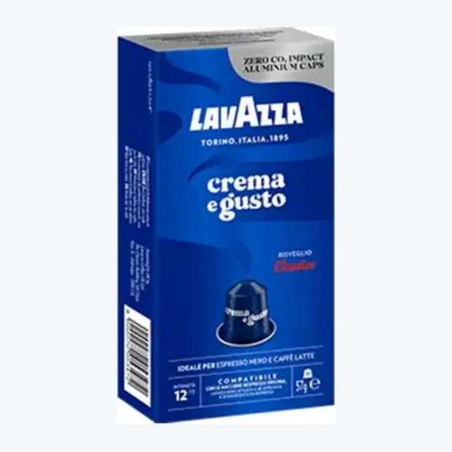 Lavazza Crema E Gusto Classico Nespresso Compatible Coffee Capsules - 10 Capsules