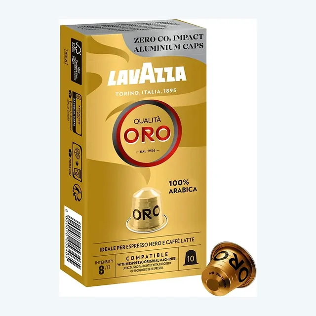 Lavazza Qualita Oro Gold Nespresso Compatible Coffee Capsules - 10 Capsules