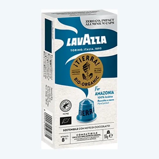 Lavazza Tierra Bio-Organic Nespresso Compatible Coffee Capsules Amazonia - 10 Capsules