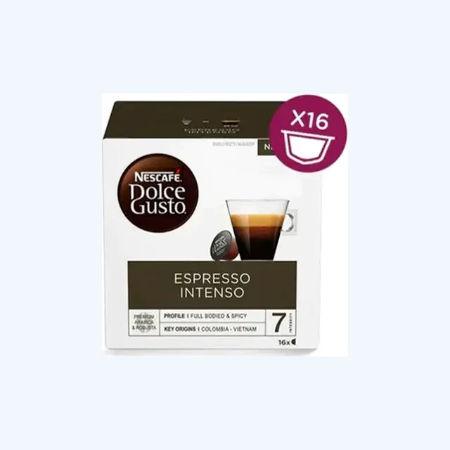 Nescafe Dolce Gusto Espresso Intense Coffee Capsules - 16 Capsules