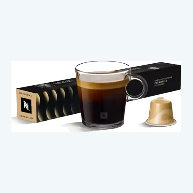 Nespresso Barista Creations Caramello Flavoured Original Espresso Capsules - Intensity 6 - 10 Capsules