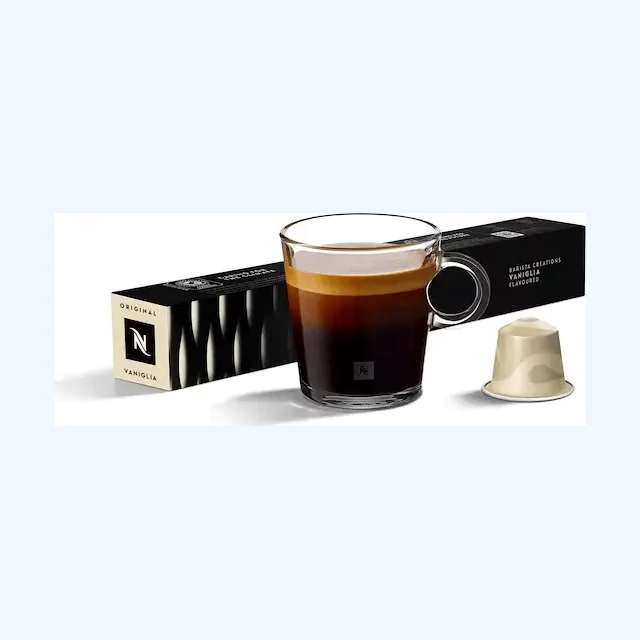 Nespresso Barista Creations Vaniglia Flavoured Original Espresso Capsules - Intensity 6 - 10 Capsules