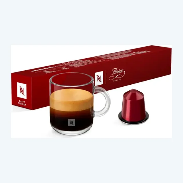 Nespresso Cafe Florian Original Espresso Capsules - Intensity 8 - 10 Capsules