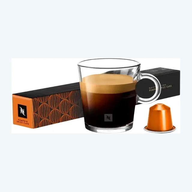 Nespresso Pumpkin Spice Cake - Limited Edition Original Espresso Capsules - Intensity 5 - 10 Capsules
