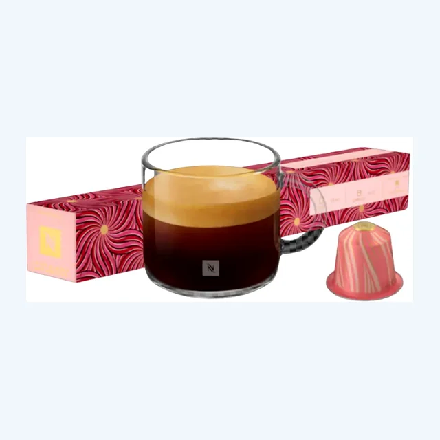 Nespresso Sweet Almond and Hibiscus Espresso - Limited Edition Original Espresso Capsules - Intensity 6 - 10 Capsules