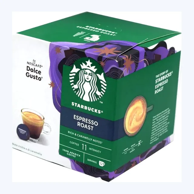 Starbucks Dolce Gusto Espresso Roast Coffee Capsules - 12 Capsules