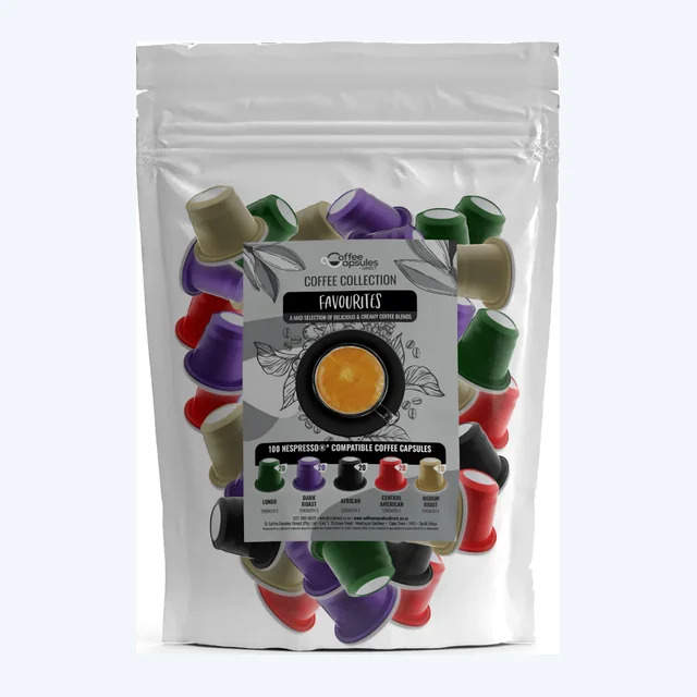 Coffee Collection Favourites - 100 Nespresso compatible coffee capsules