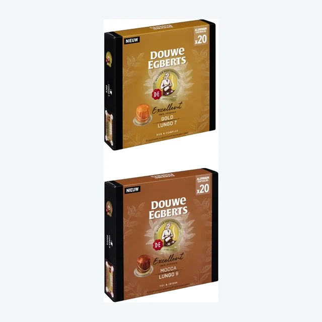 Douwe Egberts Variety Bulk pack - 40 Aluminium Nespresso compatible coffee capsules