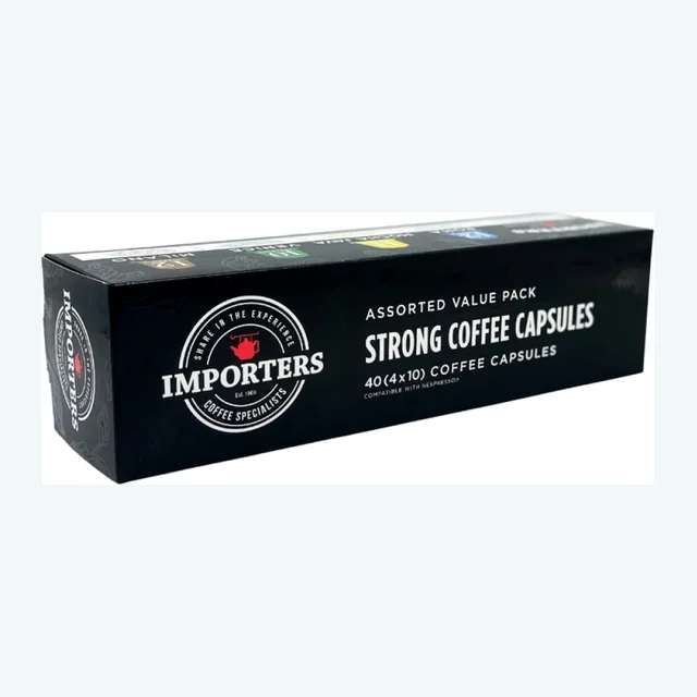 Importers Assorted Value Pack - 40 Nespresso Compatible Coffee Capsules