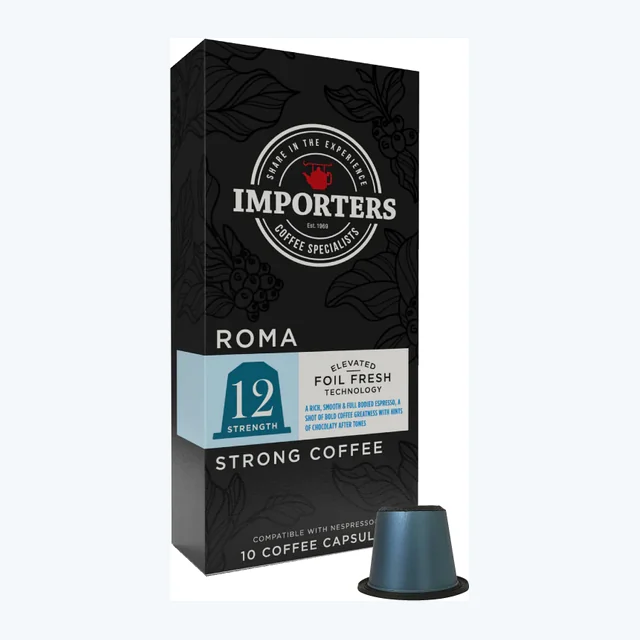 Importers Roma - Nespresso compatible coffee capsules