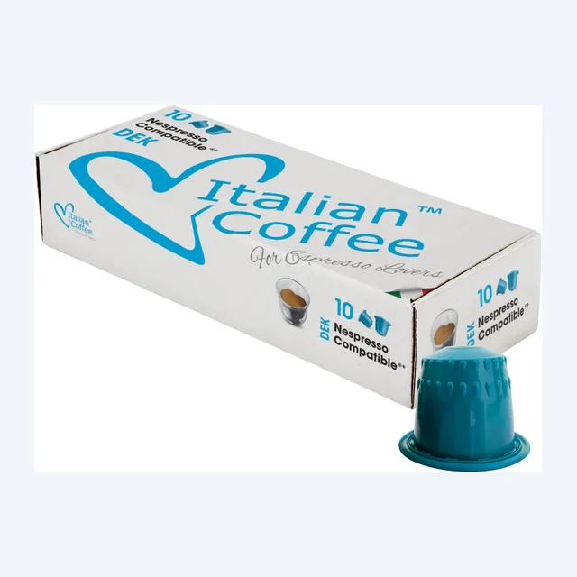 Italian Coffee Decaffe – Nespresso compatible coffee capsules