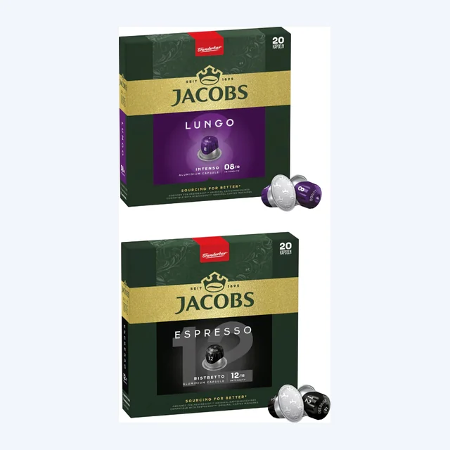 Jacobs Variety Bulk pack - 40 Aluminium Nespresso compatible coffee capsules
