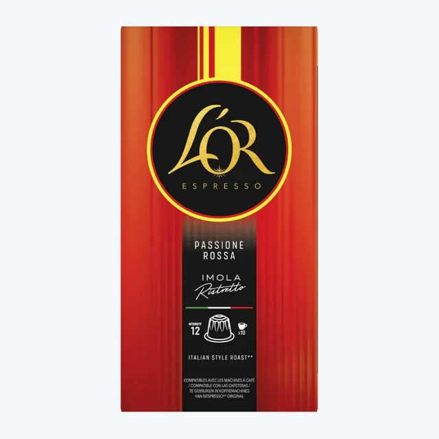 L'OR Imola Ristretto - 10 Aluminium Nespresso compatible coffee capsules