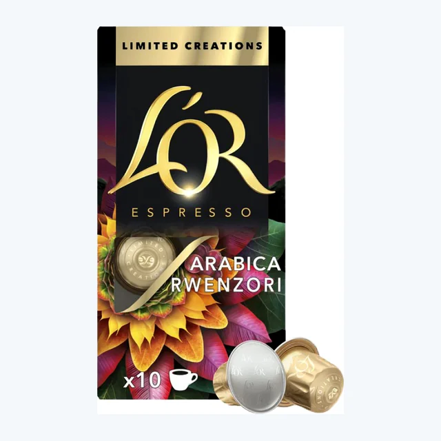 L'OR Limited Creations - 10 Aluminium Nespresso compatible coffee capsules