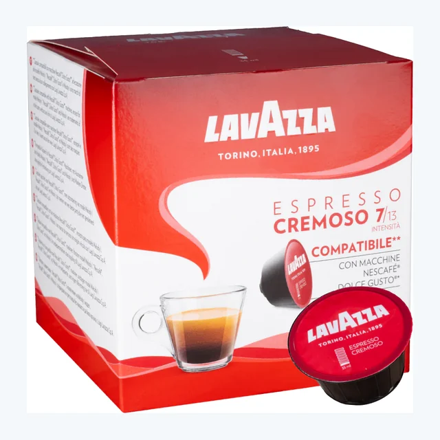 Lavazza Cremoso - 16 Nescafe Dolce Gusto compatible coffee capsules