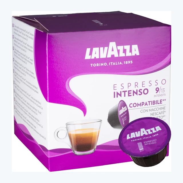 Lavazza Intenso - 16 Nescafe Dolce Gusto compatible coffee capsules