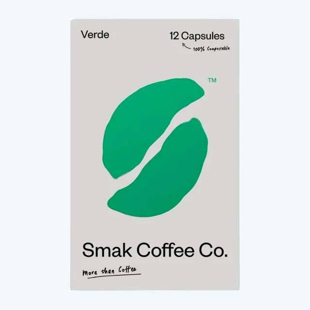 Smak Verde - 12 Compostable Nespresso compatible coffee capsules