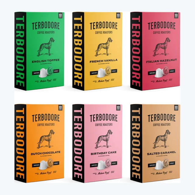Terbodore Full Flavour Variety - 60 Nespresso compatible coffee capsules